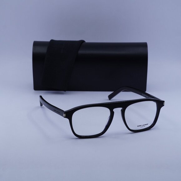 Saint Laurent SL157 001 Square Eyeglasses 52mm – Black - Picture 1 of 10